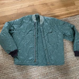 vintage army liner jacket